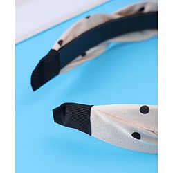 Pine Kids Hair Band with Polka Dot Print Free Size - Beige