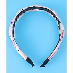 Pine Kids Hair Band with Polka Dot Print Free Size - Pink