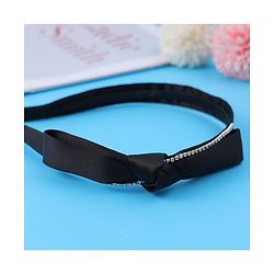 Pine Kids Hair Band with Bow - Black