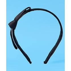 Pine Kids Hair Band with Bow - Black