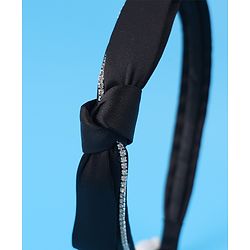 Pine Kids Hair Band with Bow - Black