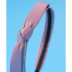 Pine Kids Hair Band with Bow Free Size - Pink