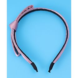 Pine Kids Hair Band with Bow Free Size - Pink