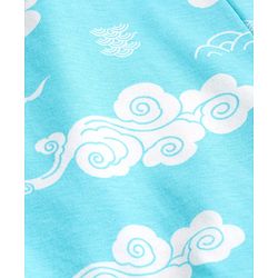 Pine Kids Cotton Knit Half Sleeves Night Suit With Text Print - Light Pink & Blue