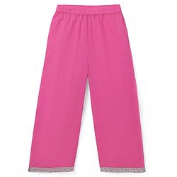 Pine Kids Cotton Woven Three Fourth Sleeves Kurta & Churidar with Dupatta Set Floral Print - Pink