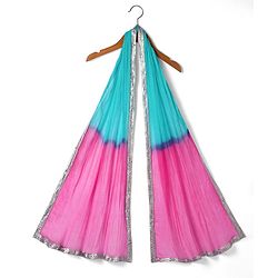 Pine Kids Cotton Woven Three Fourth Sleeves Kurta & Churidar with Dupatta Set Floral Print - Pink