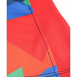 Pine Active Half Sleeves Abstract Printed T-Shirt - Multicolor