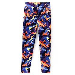 Pine Active Knit Full Length Super Camouflage Print - Multicolour
