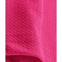 Pine Kids Woven Half Sleeves Solid Top - Magenta