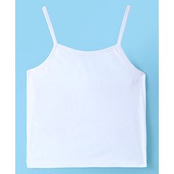 Pine Kids Woven Half Sleeves Floral Printed Top with Solid Colour Vest - White & Pink