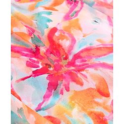 Pine Kids Woven Half Sleeves Floral Printed Top with Solid Colour Vest - White & Pink