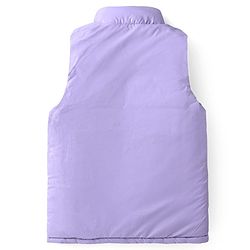 Pine Kids Woven Sleeveless Reversible Padded Jacket with solid colour   - Plum