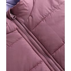 Pine Kids Woven Sleeveless Reversible Padded Jacket with solid colour   - Plum