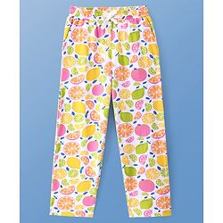 Pine Kids Single Jersey Knit Half Sleeves Night Suit With Fruits Print - Multicolor