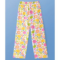 Pine Kids Single Jersey Knit Half Sleeves Night Suit With Fruits Print - Multicolor