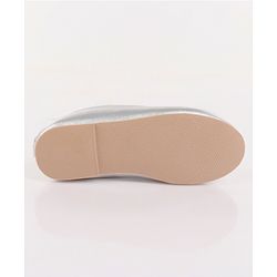Pine Kids Bow & Stone Detailing Ballerinas with Velcro Closure - Silver