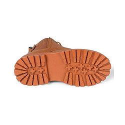 Pine Kids Lace Up Solid Color Winter Boots - Brown