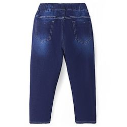 Pine Kids Denim Full Length Solid Jeans - Dark Blue