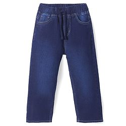 Pine Kids Denim Full Length Solid Jeans - Dark Blue