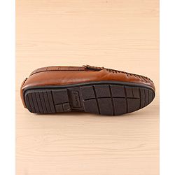 Pine Kids Slip On Party Wear Loafers with Crocodile Texture Design - Tan