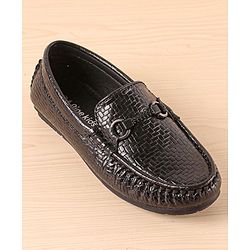 Pine Kids Slip On  Loafer Shoes -  Black