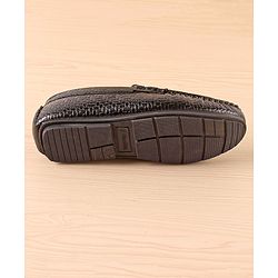 Pine Kids Slip On  Loafer Shoes -  Black
