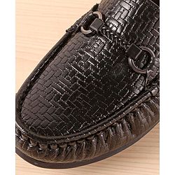 Pine Kids Slip On  Loafer Shoes -  Black