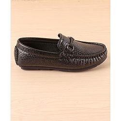 Pine Kids Slip On  Loafer Shoes -  Black