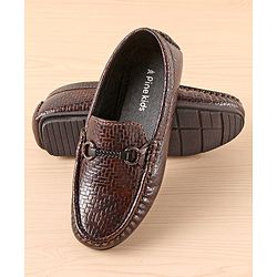 Pine Kids Slip On  Loafer Shoes -  Brown
