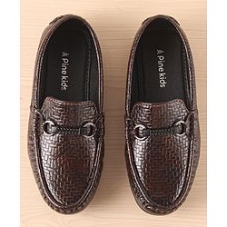 Pine Kids Slip On  Loafer Shoes -  Brown