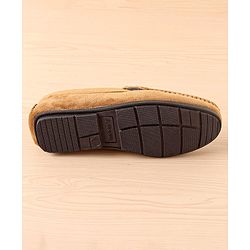 Pine Kids Slip On Party Wear Shoes with Applique - Tan