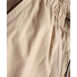 Pine Kids Cotton Woven Full Length Solid Color Track Pant With Cargo Pockets -  Beige