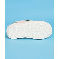 Pine Kids Velcro Closure Casual Shoes - Green & Beige
