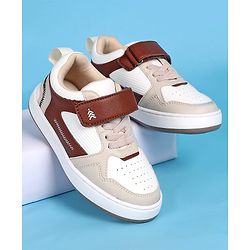 Pine Kids Velcro Closure Casual Shoes - Beige