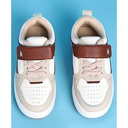 Pine Kids Velcro Closure Casual Shoes - Beige