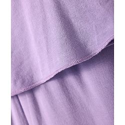 Pine Kids Cotton Knit Solid Colour Dungaree & Half Sleeves T-Shirt - Purple & Yellow
