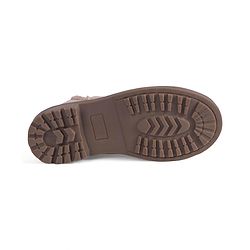 Pine Kids Slip On Winter Boots with Zipper Closure - Tan