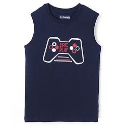 Pine Kids Cotton Woven Full Sleeves Regular Collar Shirt With Checks & Printed Inner Tee - Dark Red & Black