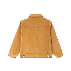 Pine Kids  Cotton Woven Full Sleeves    Jacket - Mustard