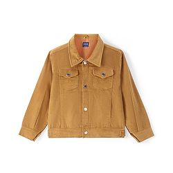 Pine Kids  Cotton Woven Full Sleeves    Jacket - Mustard