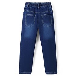 Pine Kids Woven Full Length Solid Jeans - Navy Blue
