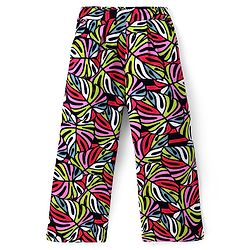 Pine Kids Cotton Woven Half Sleeves Solid Shirt Style Top & Printed Lounge Pants - Maroon