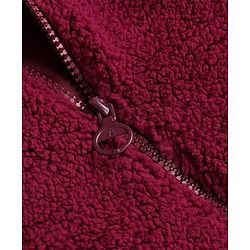 Pine Kids Woven Full Sleeves Collar Neck Front Open Solid Colour Winter Jacket - Burgundy