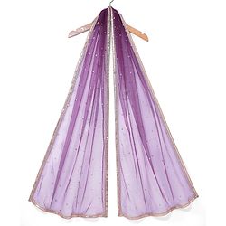 Pine Kids Woven Half Sleeves Floral Foil Printed Choli Lehenga & Dupatta  Set with Sequins - Wine
