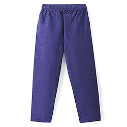 Pine Kids Woven Full Sleeves Solid Colour Kurta Pyjama Set with Floral Printed Nehru Jacket - Violet