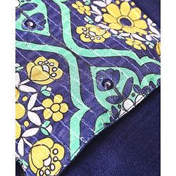 Pine Kids Woven Full Sleeves Solid Colour Kurta Pyjama Set with Floral Printed Nehru Jacket - Violet