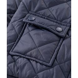 Pine Kids  Full Sleeves Padded Quilted  Jacket Solid Colour - Navy Blue