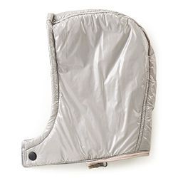 Pine Kids Woven Full Sleeves Padded Winter Jacket with Detachable Hood & Pockets - Light Grey