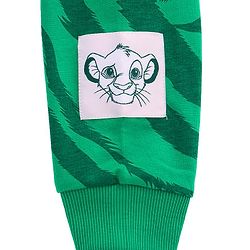 Pine Kids Disney Terry Knit Full Sleeves Sweatshirt With Camouflage Design & Lion King Graphics - Green