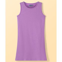 Pine Kids Knit Full Drop Shoulder Sleeves Cut & Sew Jacket with Solid Color Frock & Text Print - Purple
